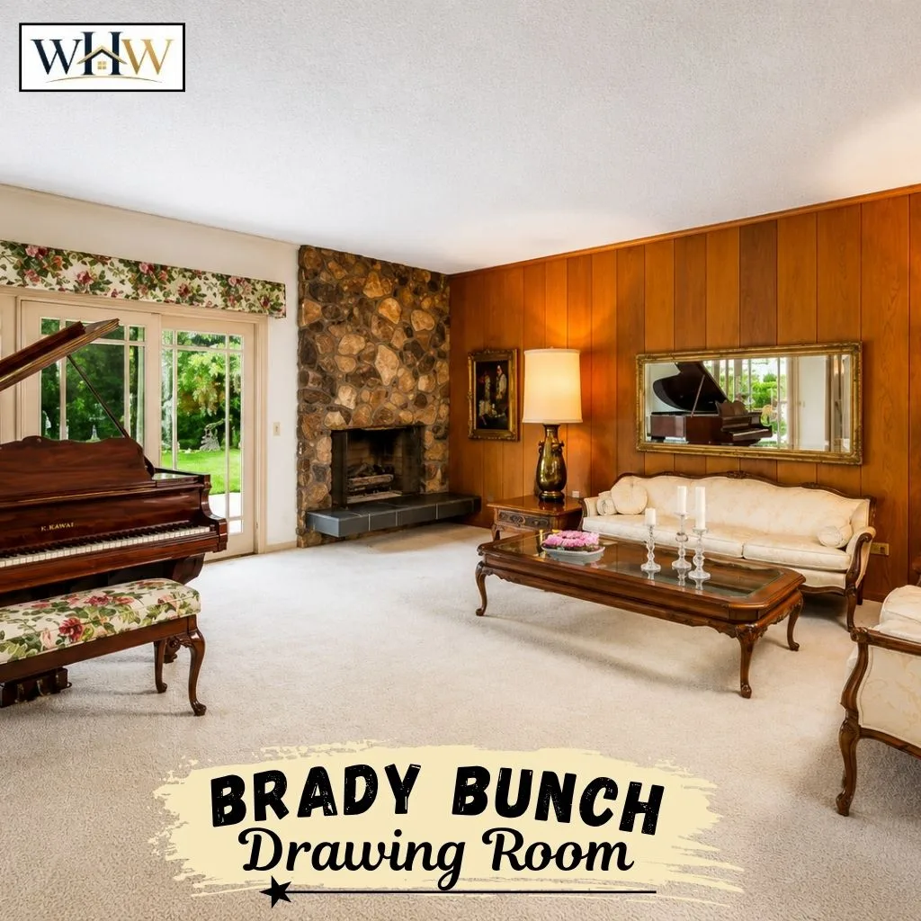 Brady Bunch House Drawing Room 1