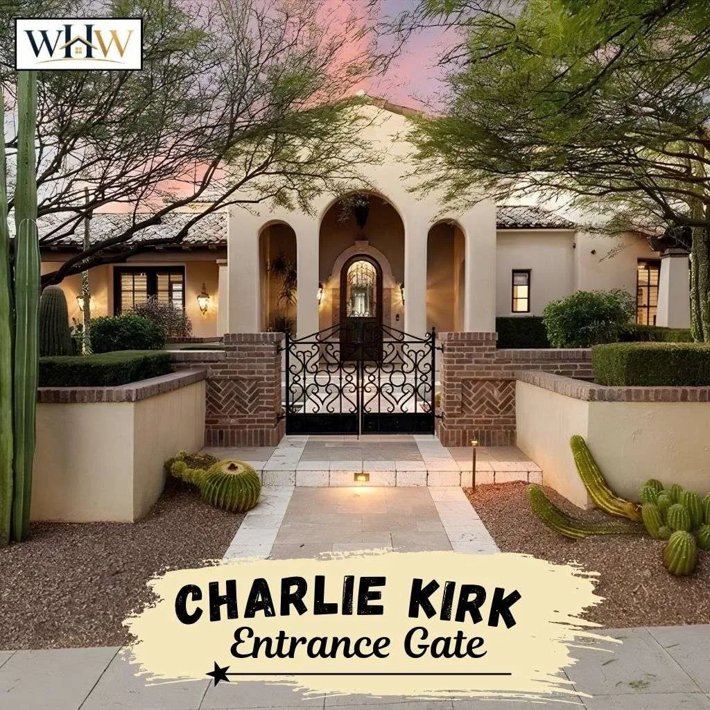 Charlie Kirk house Entrance gate