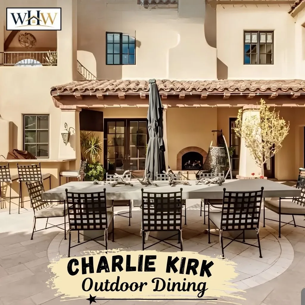 Charlie Kirk House Outdoor Dining Area