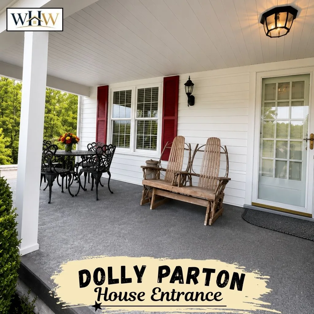 Dolly Parton House: Inside Her Tennessee Home 9 Dolly Parton House Entrance