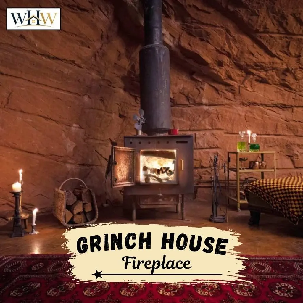 Grinch House Fireplace
