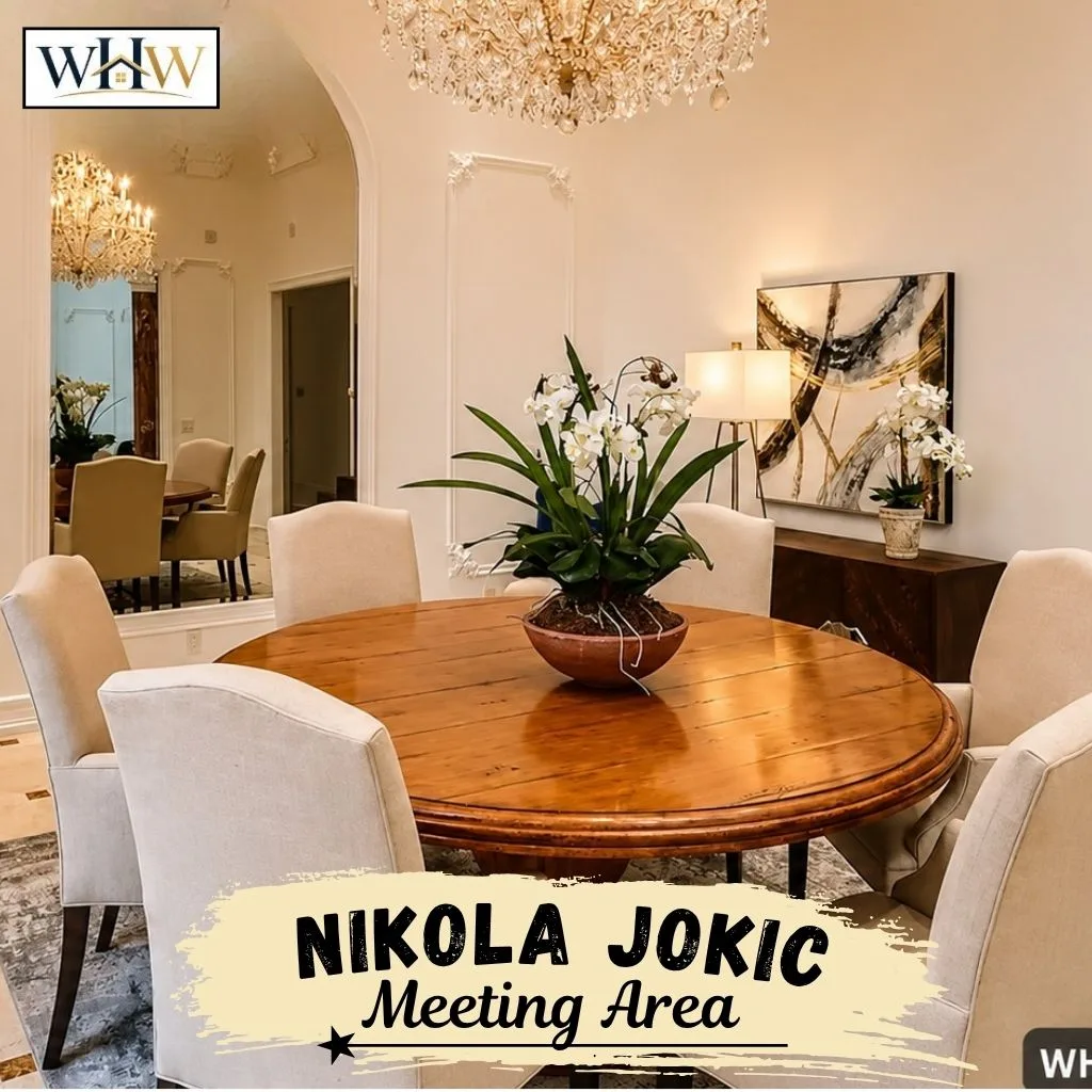 Nikola Jokic House: Inside His $6M Colorado Mansion in 2026 3 Nikola Jokic House Meeting Area