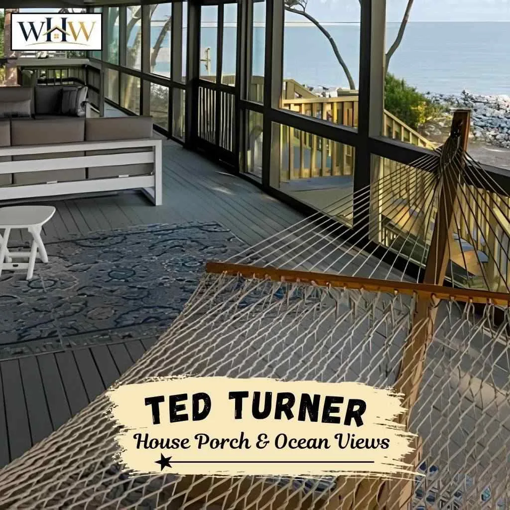 ted turner house Porch & Ocean Views 