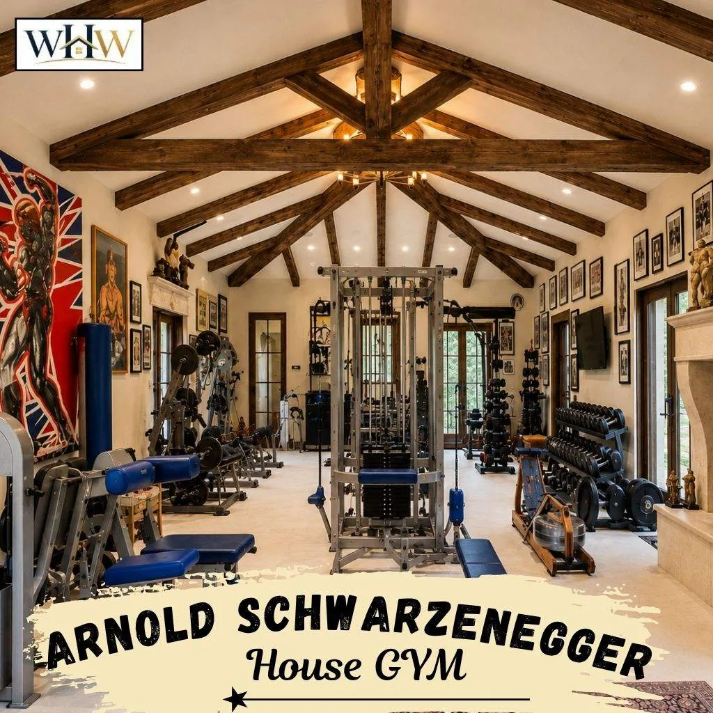 Arnold Schwarzenegger House: See Where the Terminator Star Lives 13 Arnold Schwarzenegger House House GYM