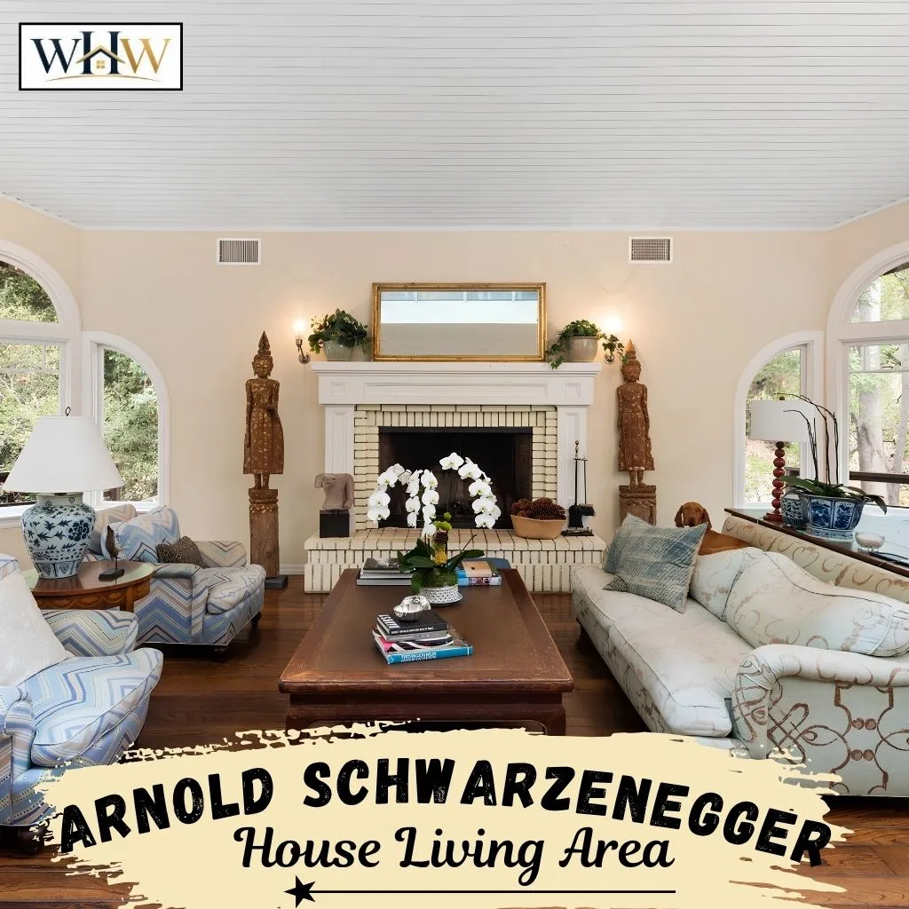 Arnold Schwarzenegger House: See Where the Terminator Star Lives 7 Arnold Schwarzenegger House Living Area