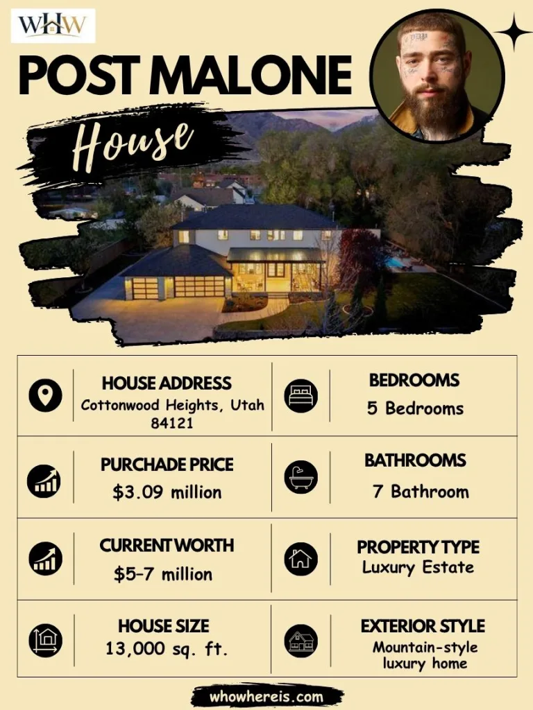 Post Malone House Specifications