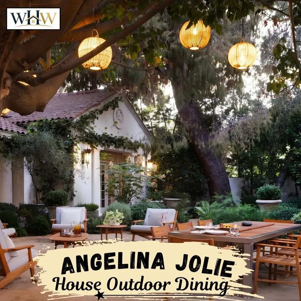 Angelina Jolie Outdoor Dining