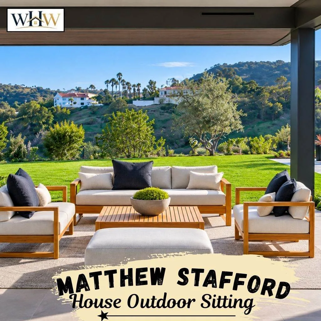Matthew Stafford House: Inside the NFL Star’s Luxury Home 5 Matthew Stafford Outdoor Sitting