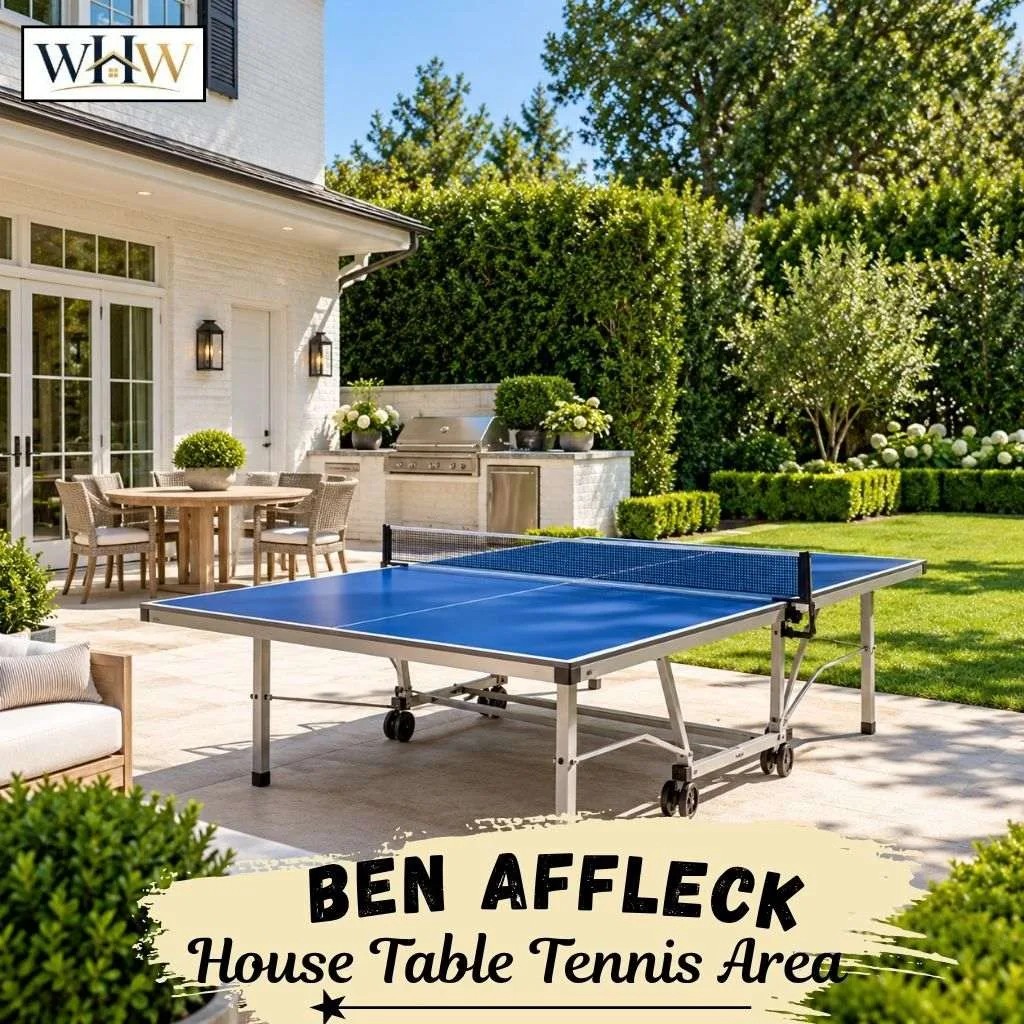 Ben AffleckHouse Table Tennis Area