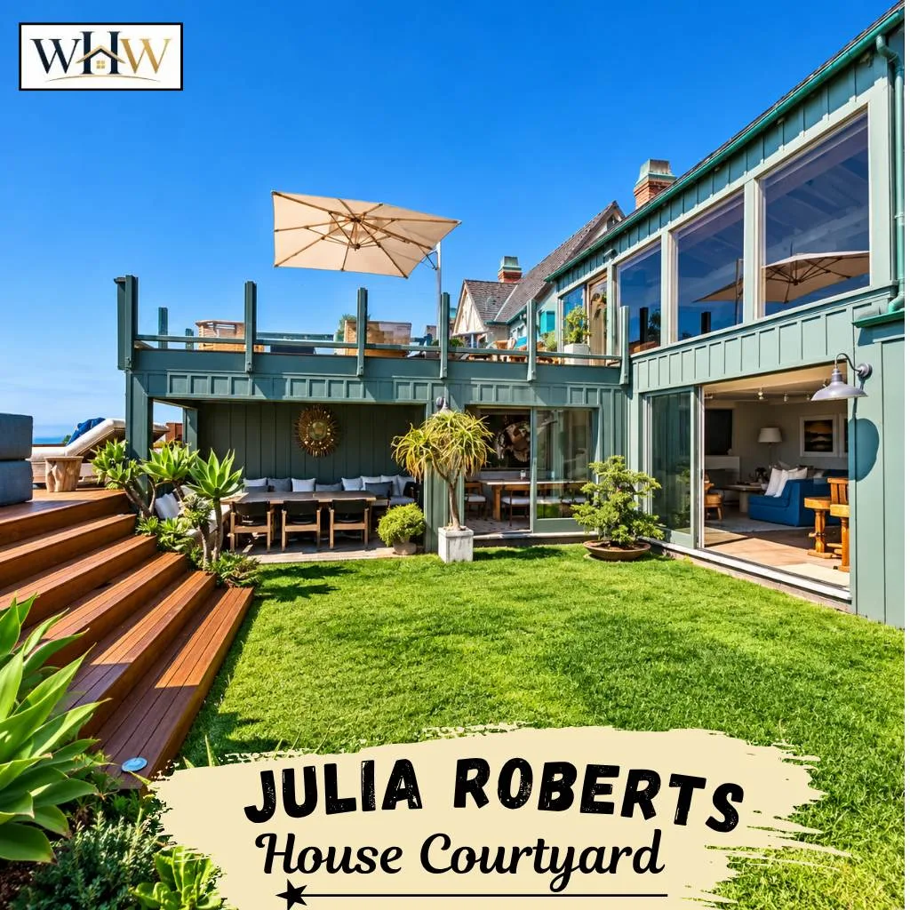 Julia Roberts House: Inside Her Malibu Home, Location, Value, and Features 4 Julia Roberts Courtyard