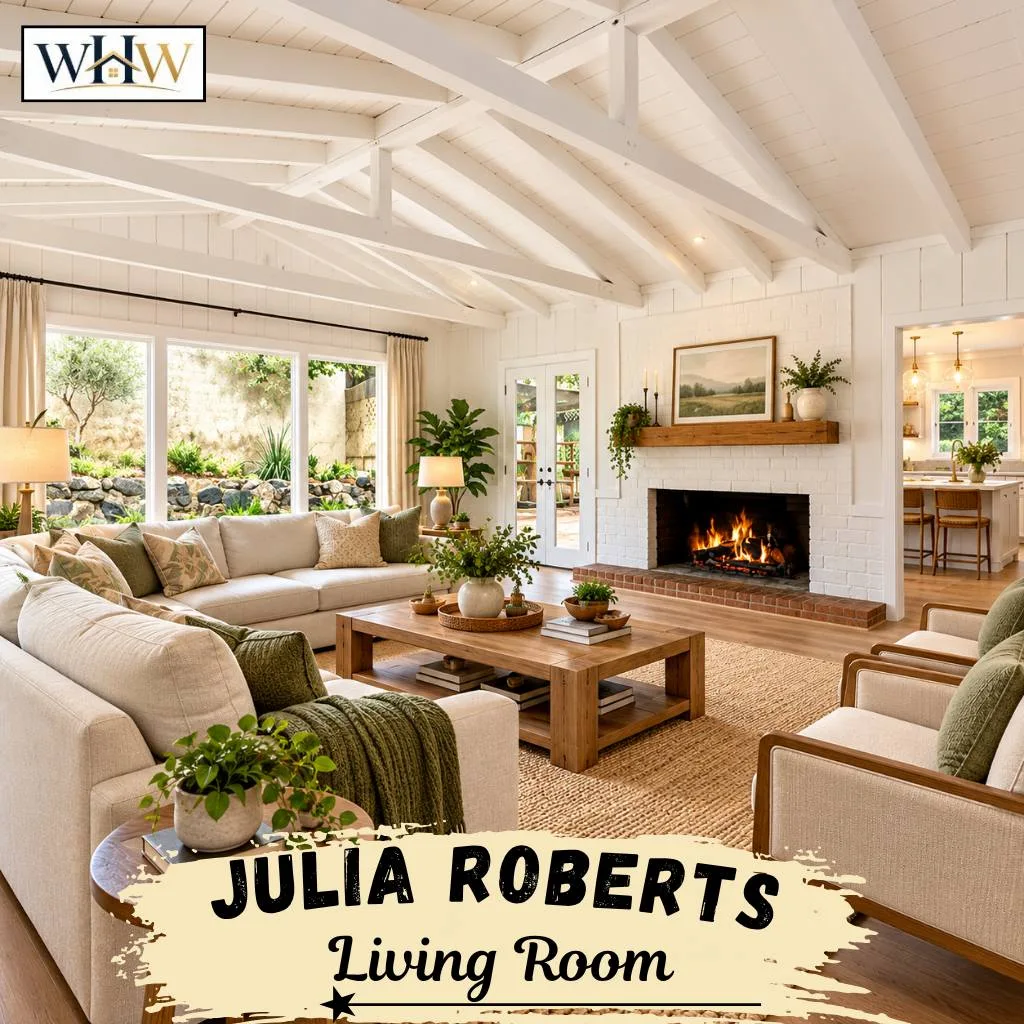 Julia Roberts House: Inside Her Malibu Home, Location, Value, and Features 7 Julia Roberts Living Room