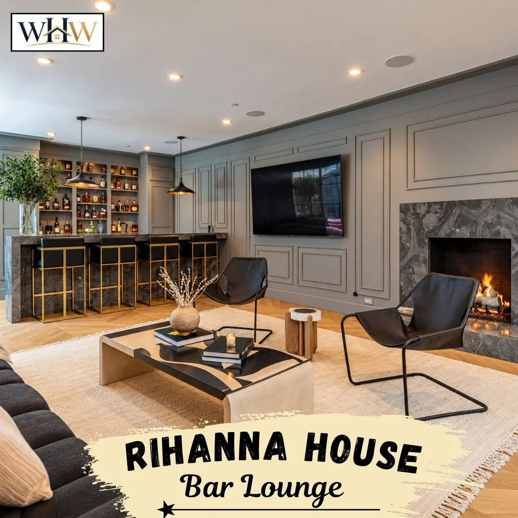 Rihanna House: Inside Her $13.8 Million Mansion 13 Rihanna House Bar Lounge