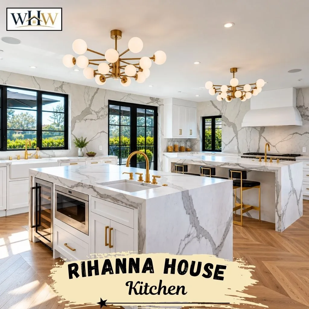 Rihanna House: Inside Her $13.8 Million Mansion 8 Rihanna House Kitchen