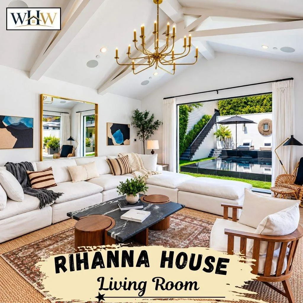 Rihanna House: Inside Her $13.8 Million Mansion 10 Rihanna House Living Room