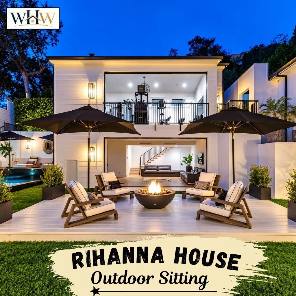 Rihanna House: Inside Her $13.8 Million Mansion 6 Rihanna House Outdoor Sitting